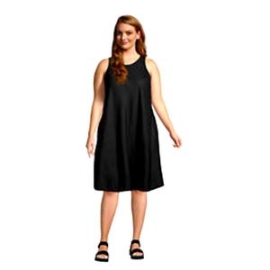 Lands’ End Black linen swing dress size 2X